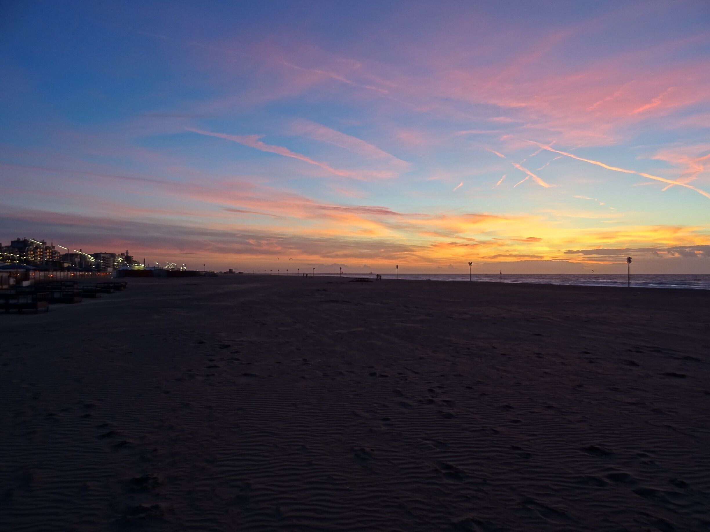 Beautiful sunset at Den Haag