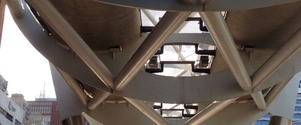 Light rail transport systems can have a serpent like appearance. a great improvement to an urban landscape. #gooddesign