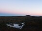 Twilight on Binney Pond as seen from Pratt Mountain on the Wapack Trail in New Ipswich New Hampshire