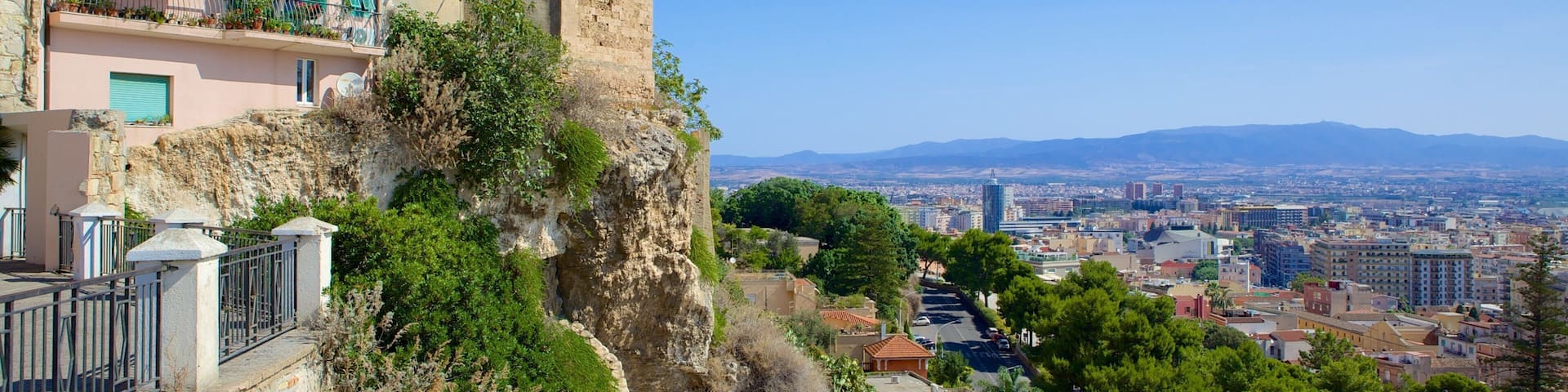 Cagliari showing a city
