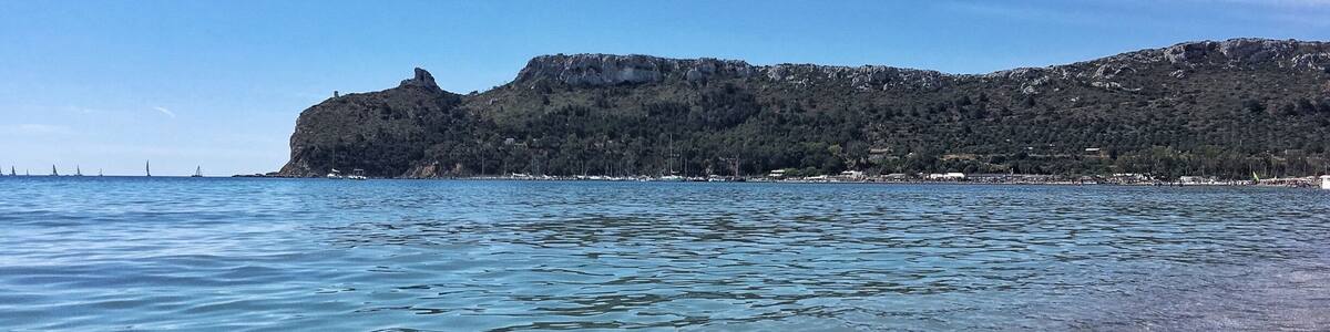 Sella del Diavolo as seen from Poetto