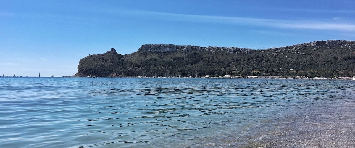 Sella del Diavolo as seen from Poetto