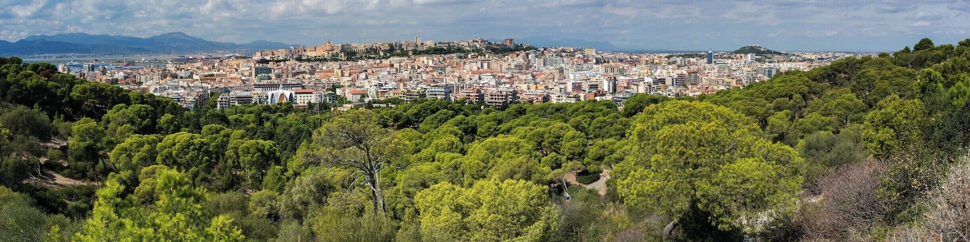 Punto panoramico di Monte Urpinu is an observation point within Cagliari and is nearby to Cagliari and Medau Su Cramu. From this advantageous point is possible to enjoy unequalled panoramic view of Cagliari: Castello district with its fortified walls, Cagliari ponds, Golfo degli Angeli, San Benedetto district and the surrounding hinterland, as far as Sette Fratelli mountains.
#Europe #Italy #Cagliari #Travel