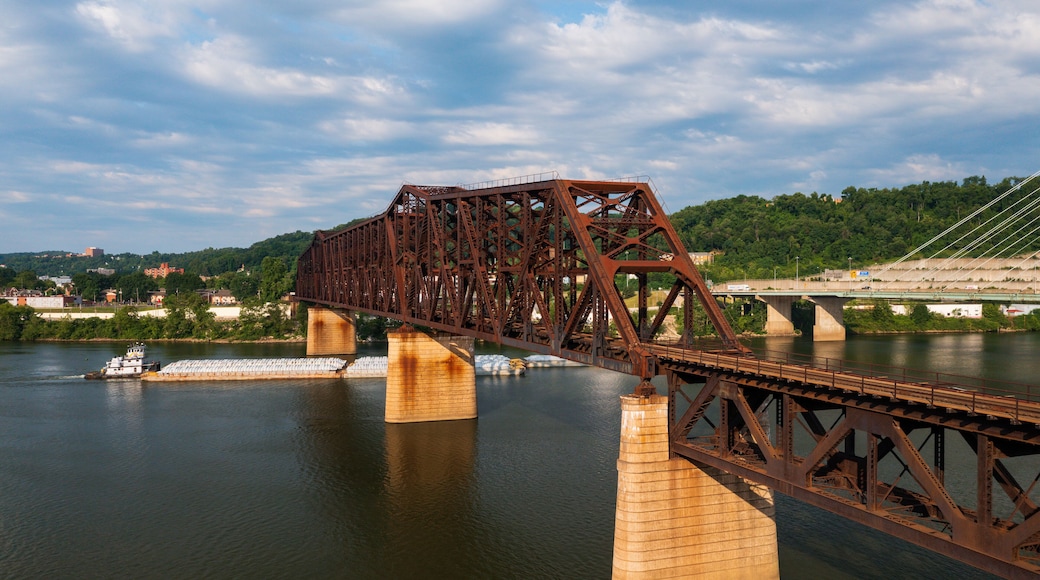 Rusty Railroad Bridge - Ohio River - Steubenville, Ohio & Weirton, West Virginia