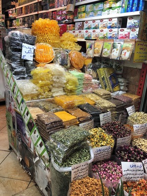 Herbs and dried flowers for cooking and brewing