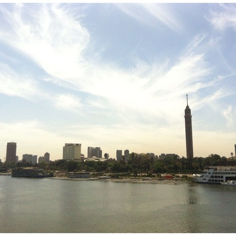 Looking across the Nile...