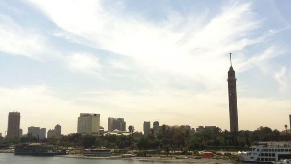 Looking across the Nile...