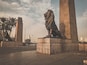 The Lion statue at Bridge of Qasr Al Nile.