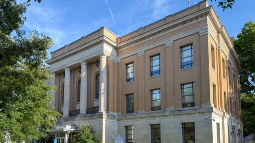 Harrison County Court House in Corydon, Indiana, USA, exterior view