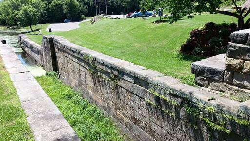 This park not far from Roscoe Village has part of the old canal system. Locals have made it a lovely park for picnicking.