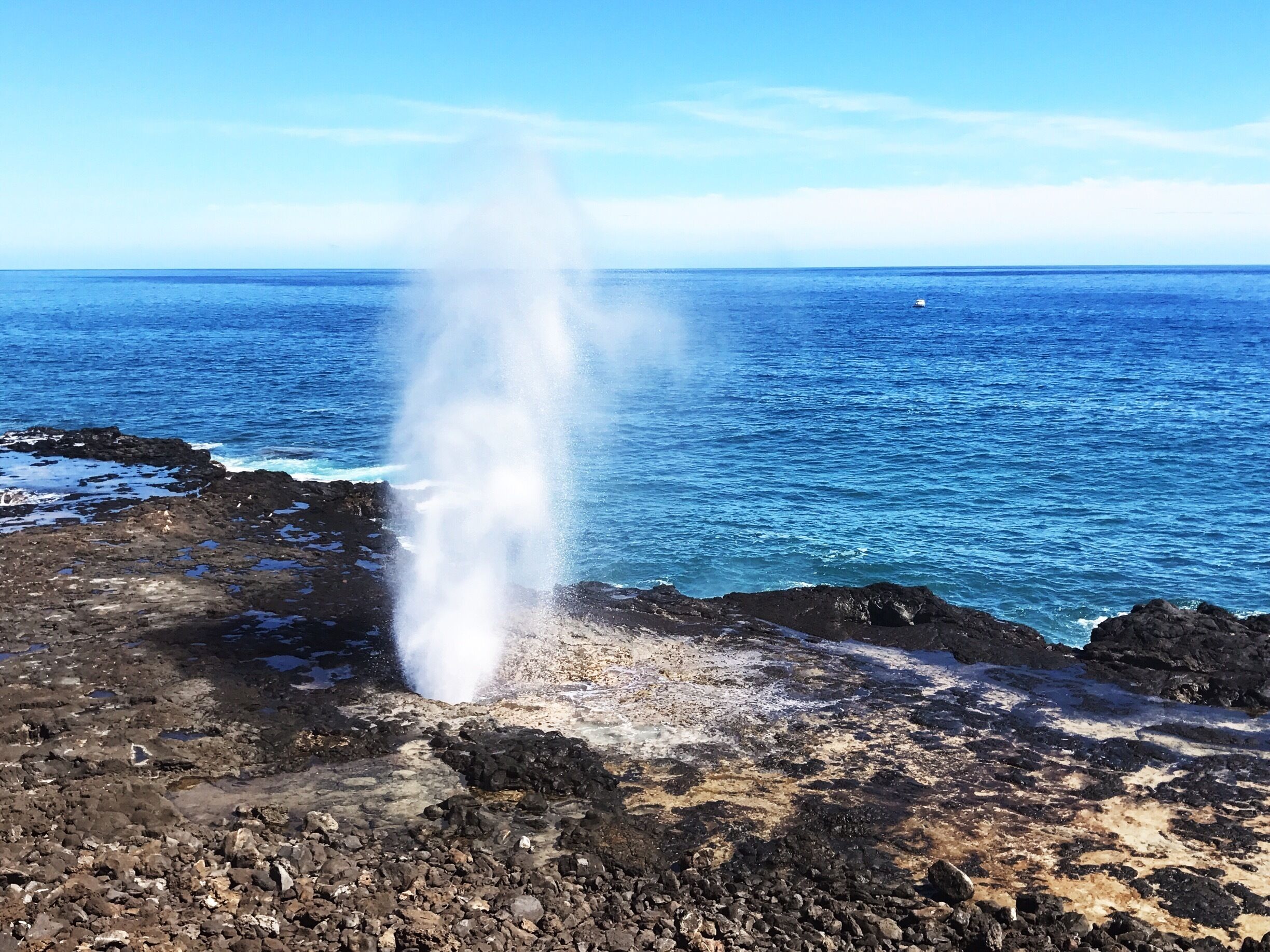 I wouldn't go out of your way for the Spouting Horn but if you are near by it's kinda cool. #lifeatexpedia #kauai #hawaii