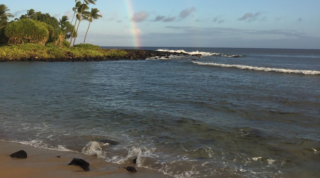 Beautiful rainbow at Baby beach.