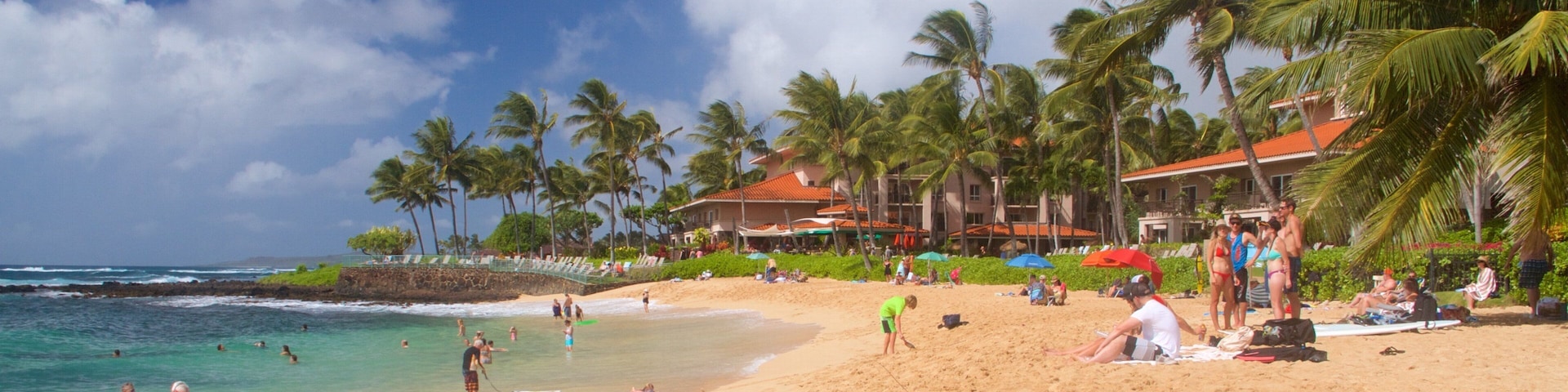 Koloa ofreciendo vistas de una costa y una playa
