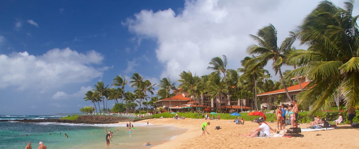 Koloa featuring a beach and general coastal views