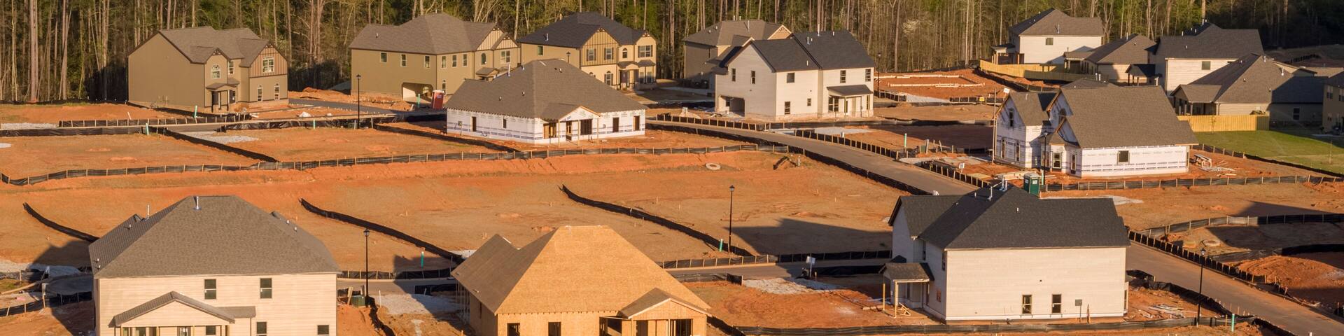 Newly constructed houses, Covington, Georgia, USA