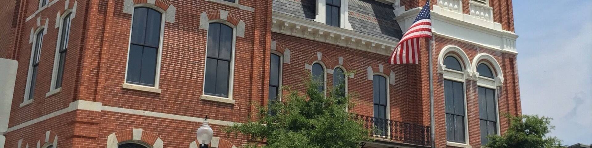 The Newton County courthouse in Covington, GA. Constructed in 1884, it has been the back drop for several movies and tv shows such as Vampire Diaries, In the Heat of the Night, The Dukes of Hazzard, My Cousin Vinny, and many more.