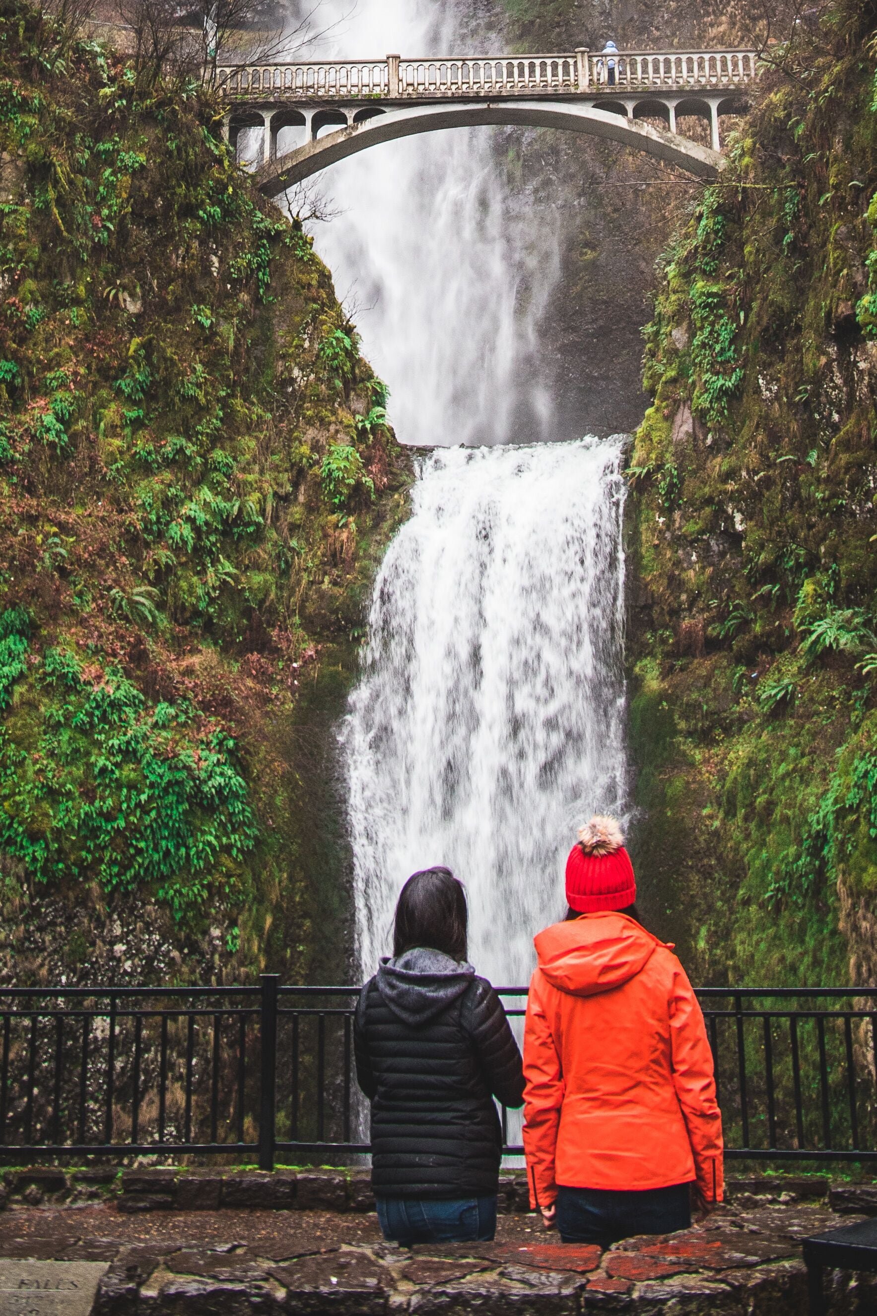 Waterfall In Nature Multnomah Falls Oregon