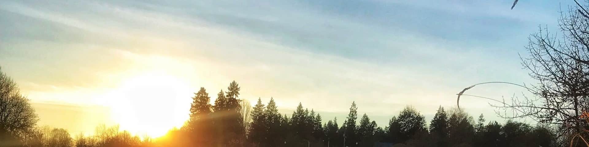 Perfect fall evening. #Sunset #bluesky #autumn #water #refection #sunlight #dog