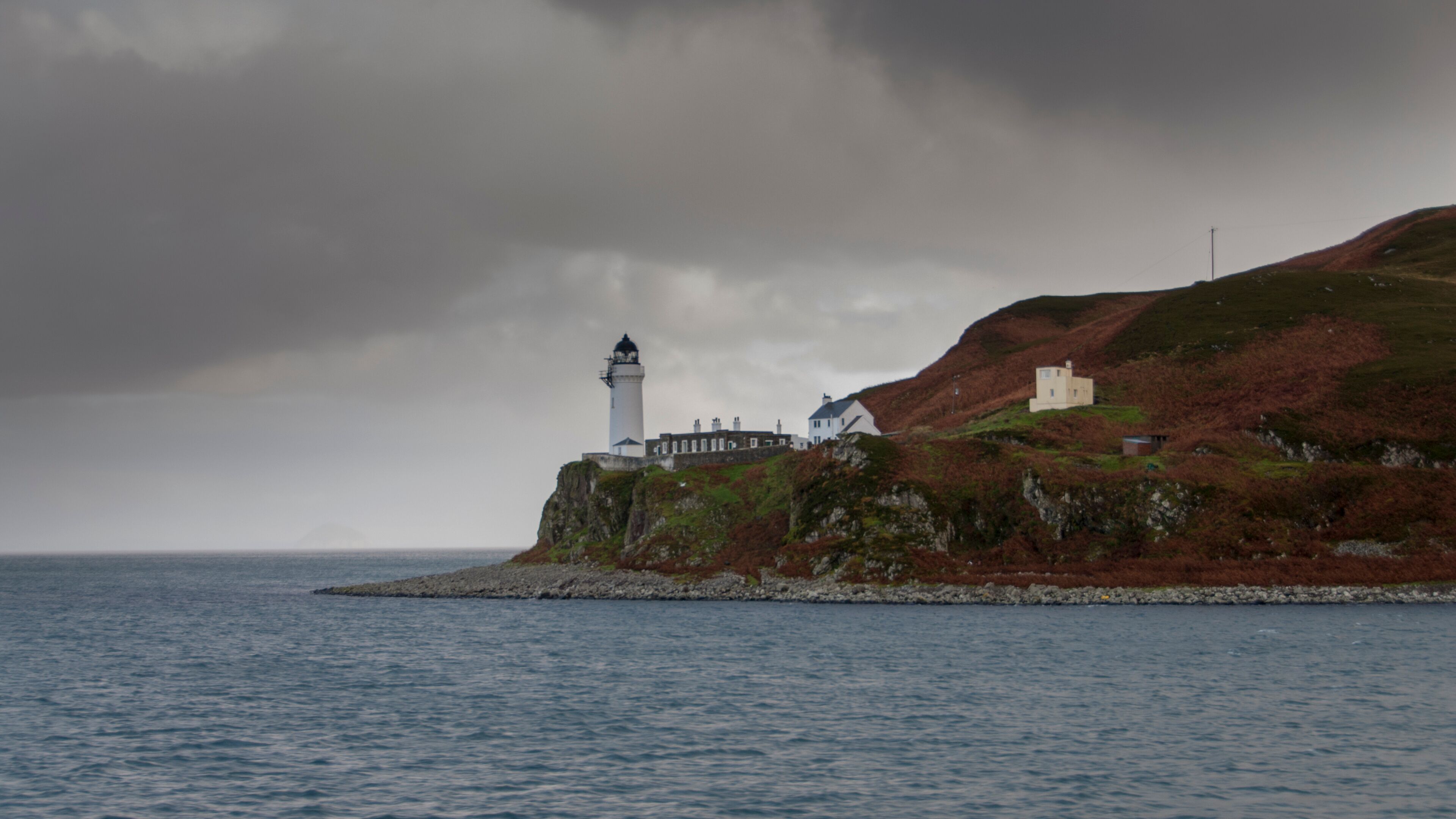 Island of Davaar Light House off Campbeltown Loch on the Mull of Kintyre, Scotland