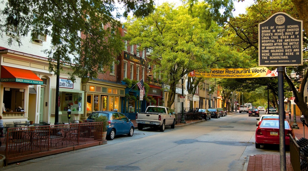 West Chester featuring a small town or village and cafe lifestyle