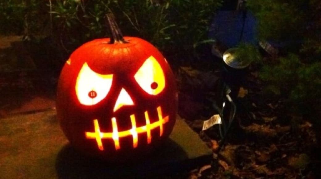 Scary Halloween pumpkin