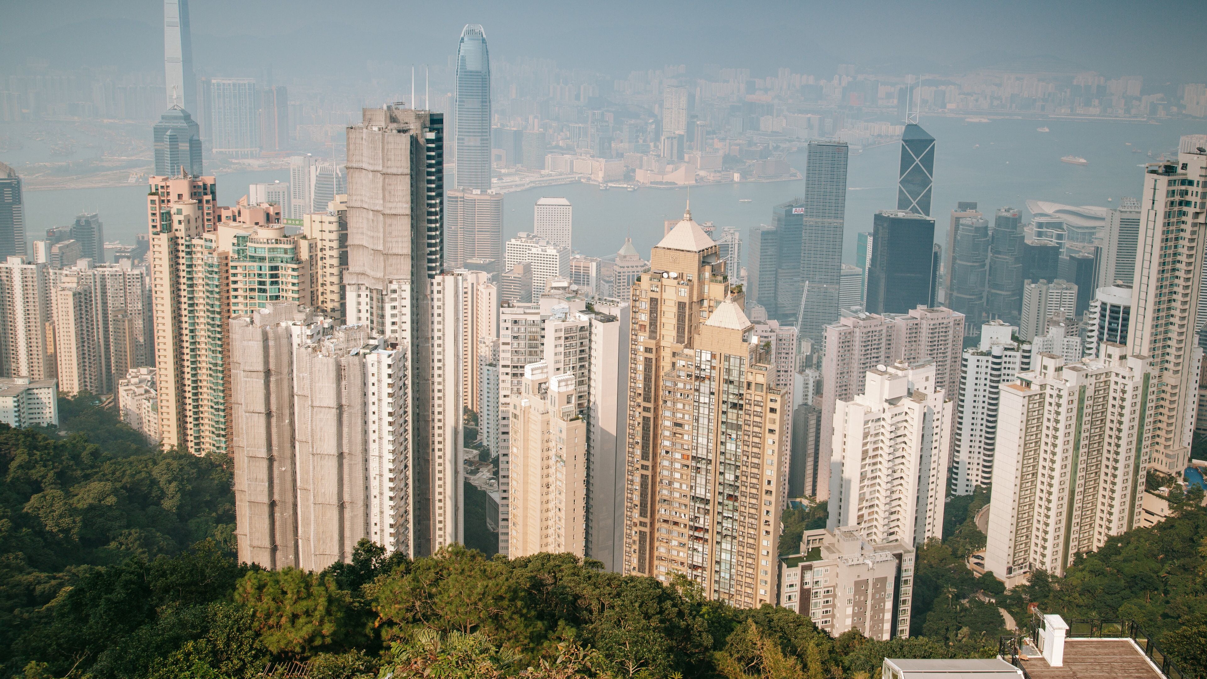 Hong Kong SAR which includes a skyscraper, landscape views and a city