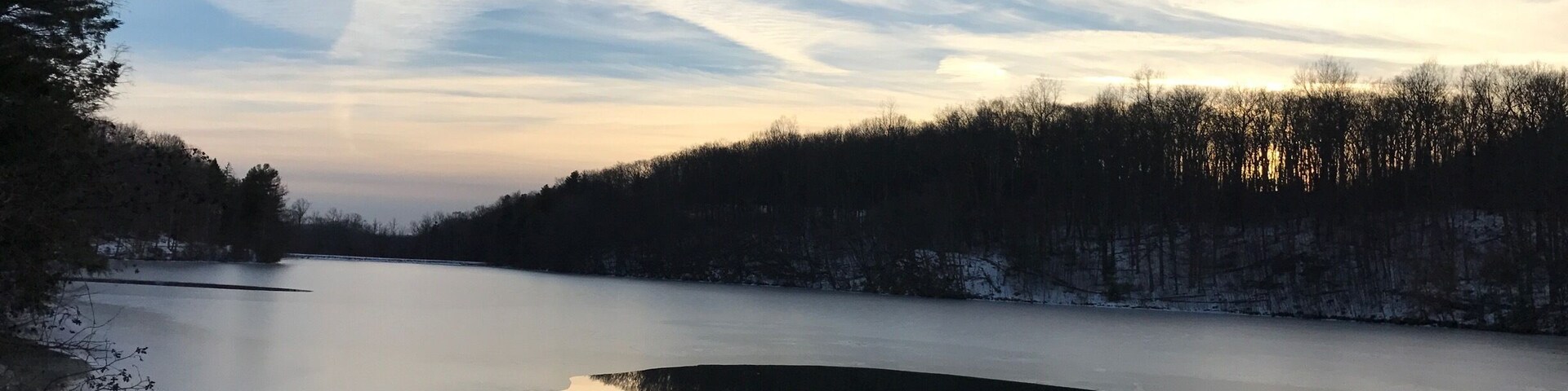Evening views from the West Hartford reservoir.