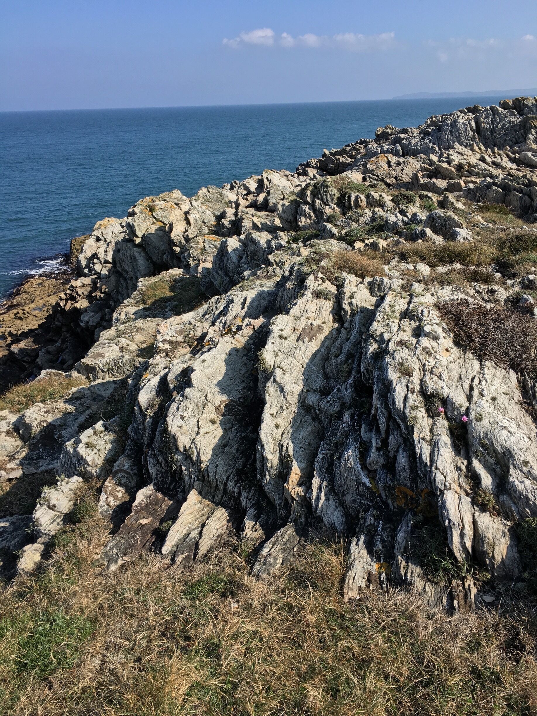 Beautiful view form these cliffs on Anglesey Island -Wales 