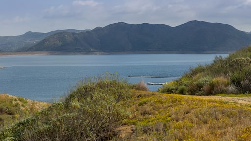 Diamond Valley lake and reservoir in California.