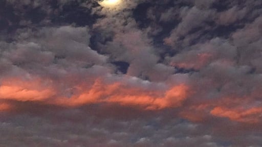 The early morning sky was awesome.