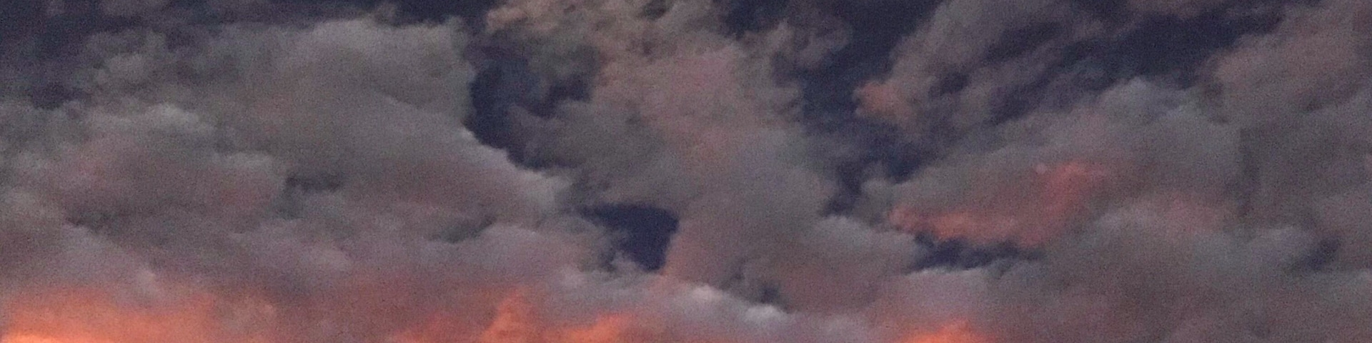 The early morning sky was awesome.