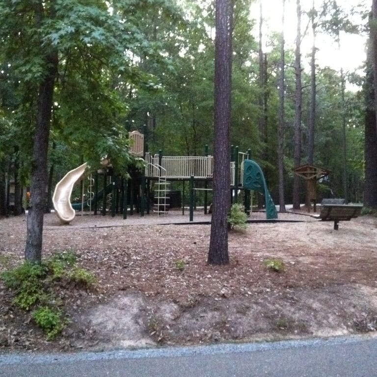 Great new playground in the cabin area.