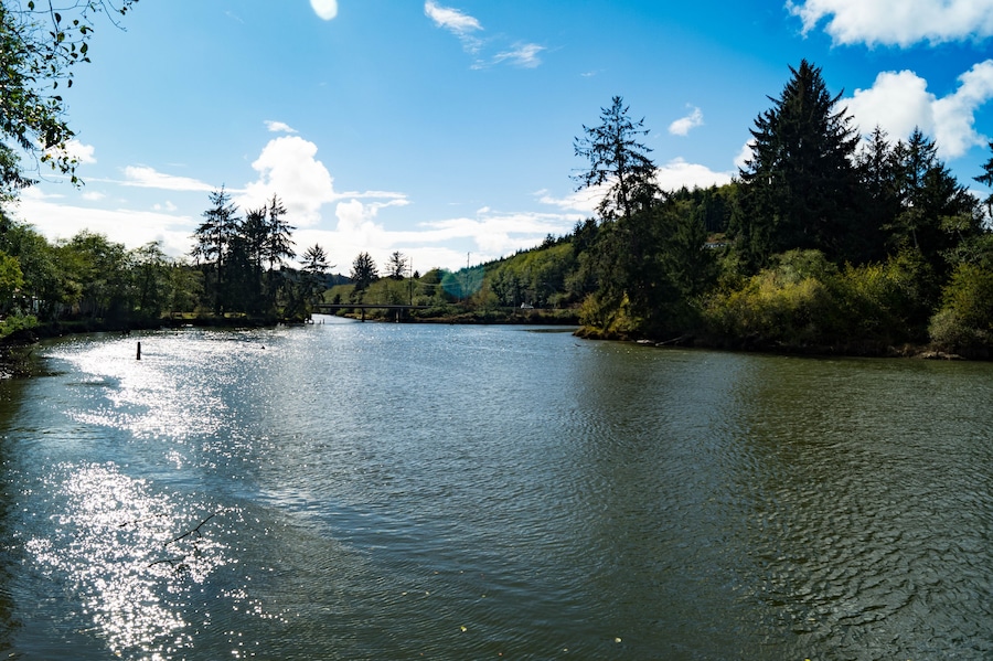 Hoquiam river in western Washington state