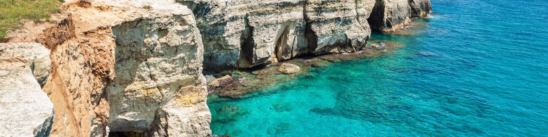 Crystal clear waters in Puglia, southern Italy