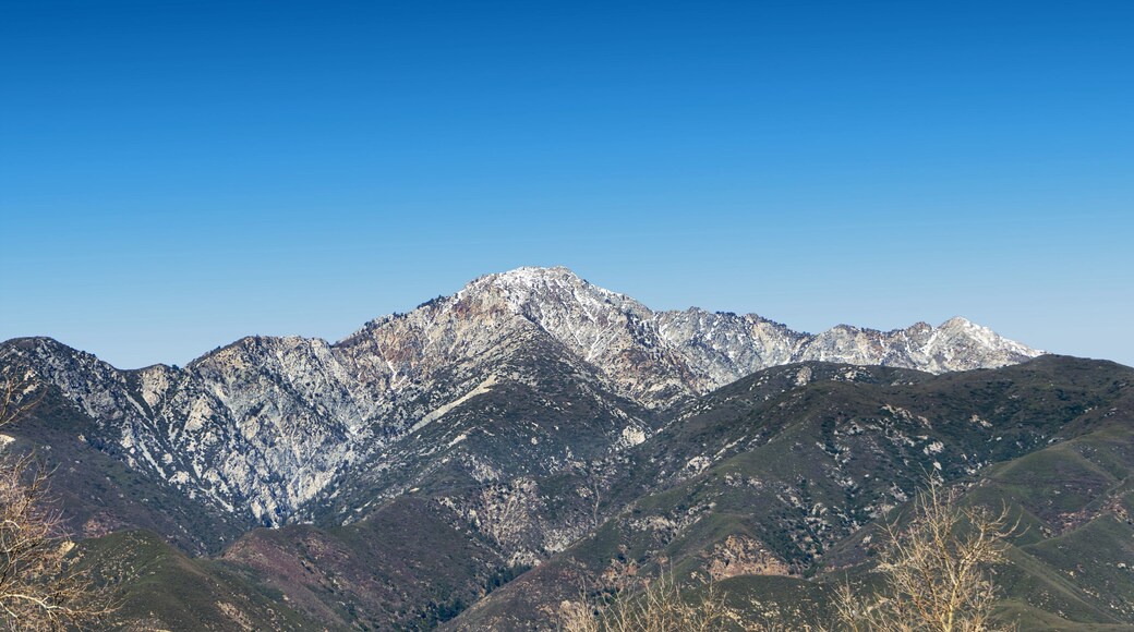 The San Gabriel Mountains with snow on Cucamonga Peak