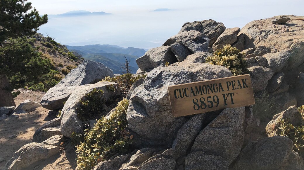 Rocks at the summit of Cucamonga Peak in Southern California