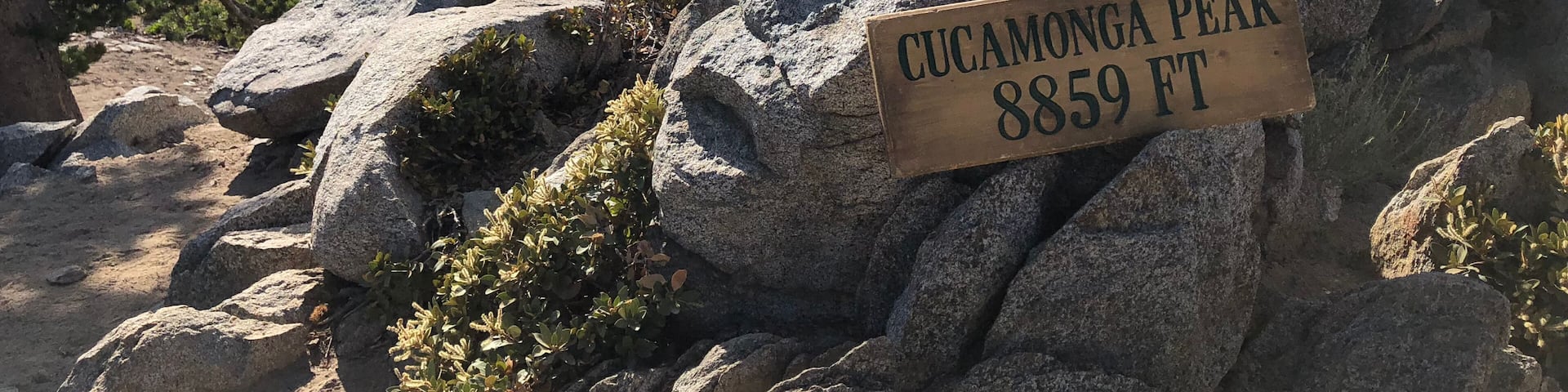 Rocks at the summit of Cucamonga Peak in Southern California