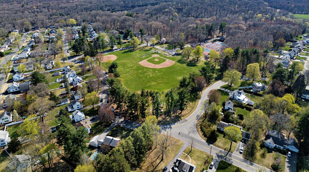 Aerial view of Mittineague Park in West Springfield, Massachusetts