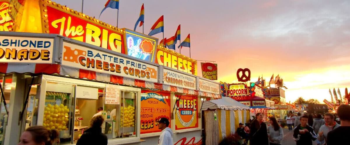 Fair Food
There are plenty of vendors selling fair food but the Eastern States Expo are known for their Cream Puffs and Eclairs.  Don't wait to get them, and risk filling up on Batter Fried Cheese Curds!