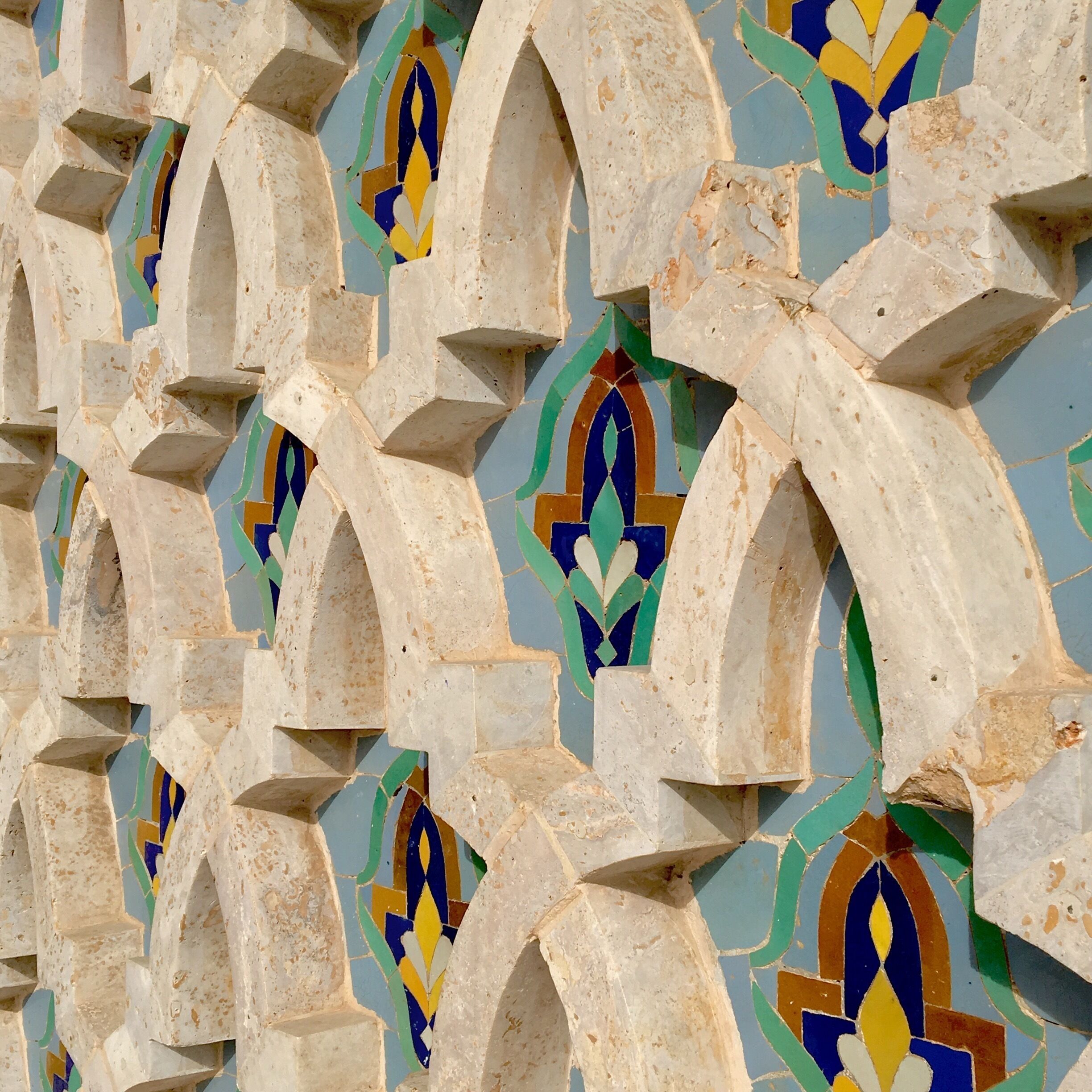 Marble and tile detail at the Hassan II Mosque 
#Beautiful 
#Tile #InStone
#Morocco
#Mosque #Casablanca