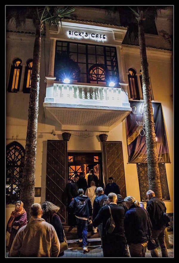 The restaurant inspired by the film "Casablanca" which was actually shot on a sound stage in the US.  

All I can remember is the white tablecloth, and the Coca-Cola, poured from small glass bottles into tumblers filled with ice, each garnished with a wedge of lime.  

https://davenotravels.blog