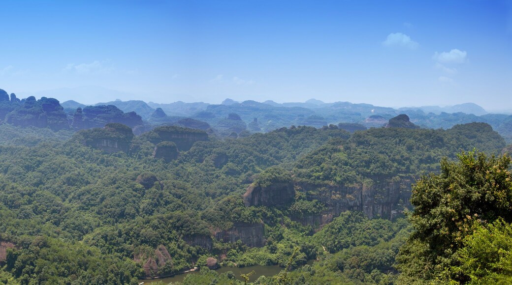 Danxia Mountain National Geological Park, Shaoguan, Guangdong. Scenic spots in China. world Natural Heritage.