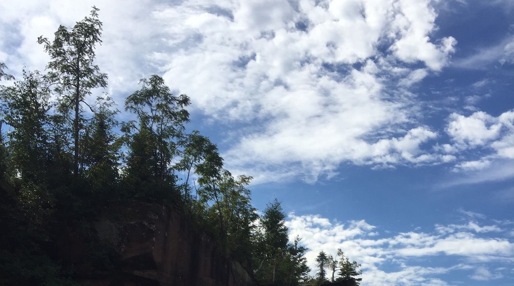 Kayaking Roman's Point. Beautiful shore to explore. We appreciated the guide to help us get through some of the smaller caves.
