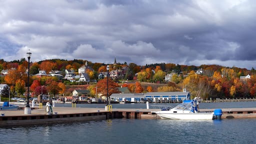 bayfield marina, wisconsin, autumn