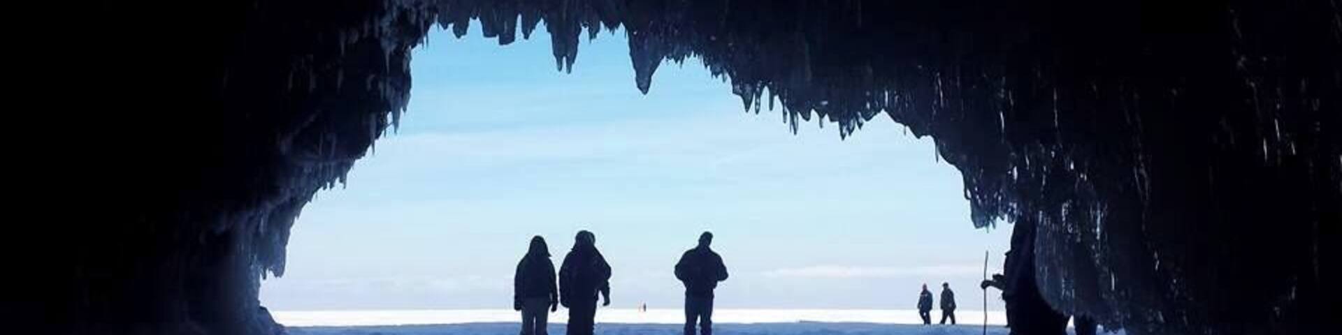 On average once every 35 years does the winter get cold enough for the ice caves to form on Lake Superior.