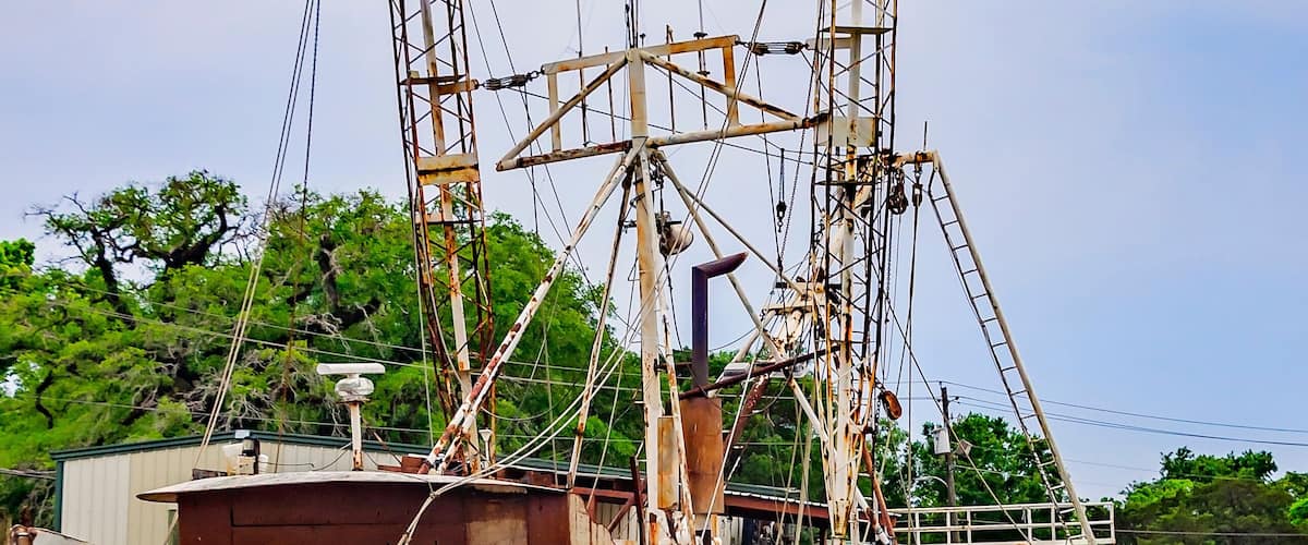 Shrimp boat in Bayou La Batre Alabama