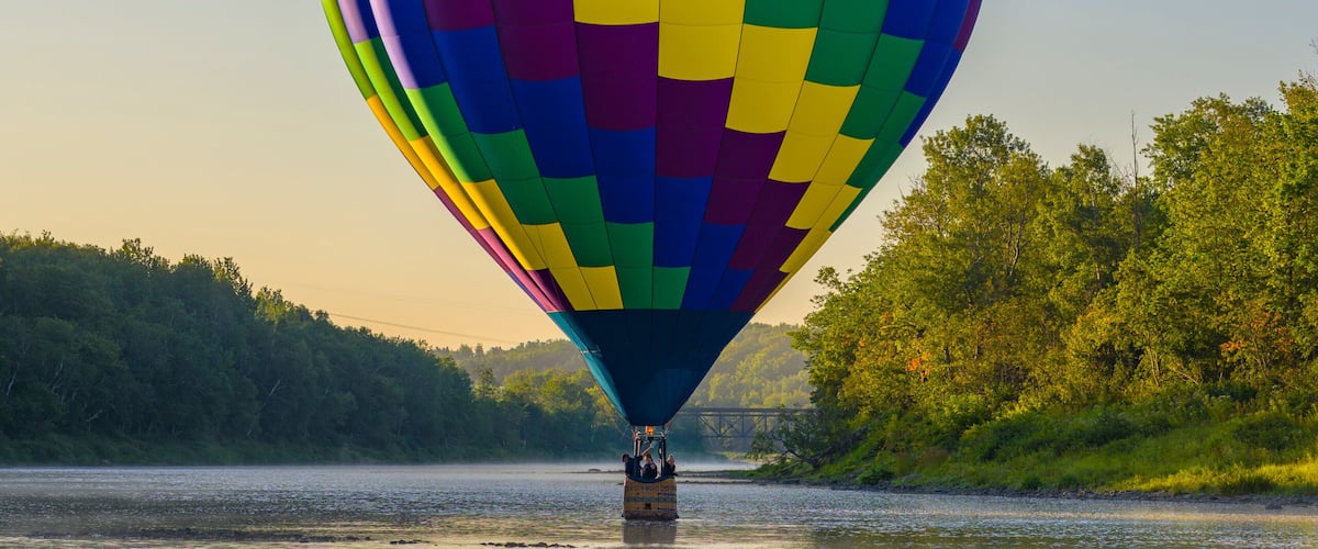 Hot Air Balloon on the Aroostook River