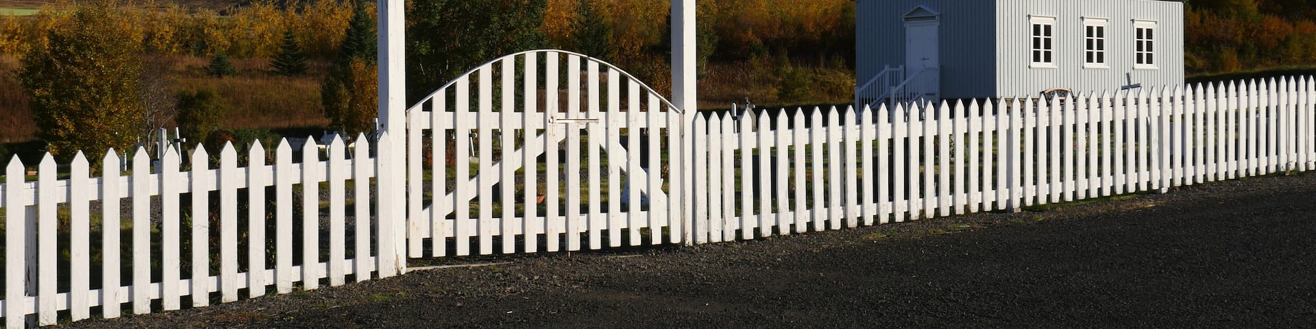 Kirche Kirkjuhvammskirkja in Hvammstangi im Norden von Island