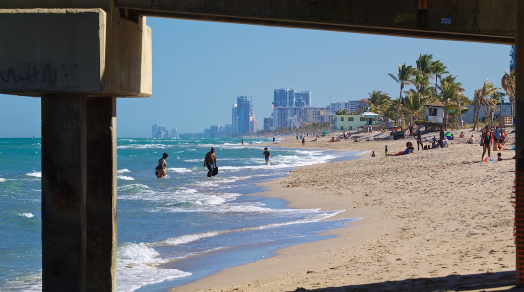 Dania Beach featuring a beach, general coastal views and a coastal town