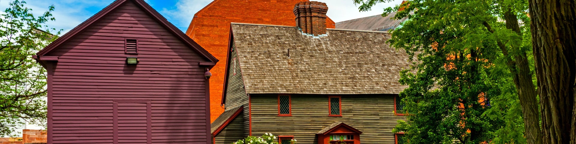 The Salem Witch Trials Memorial, a memorial in Salem, MA,   was built for the 300th anniversary of the Salem Witch Trials